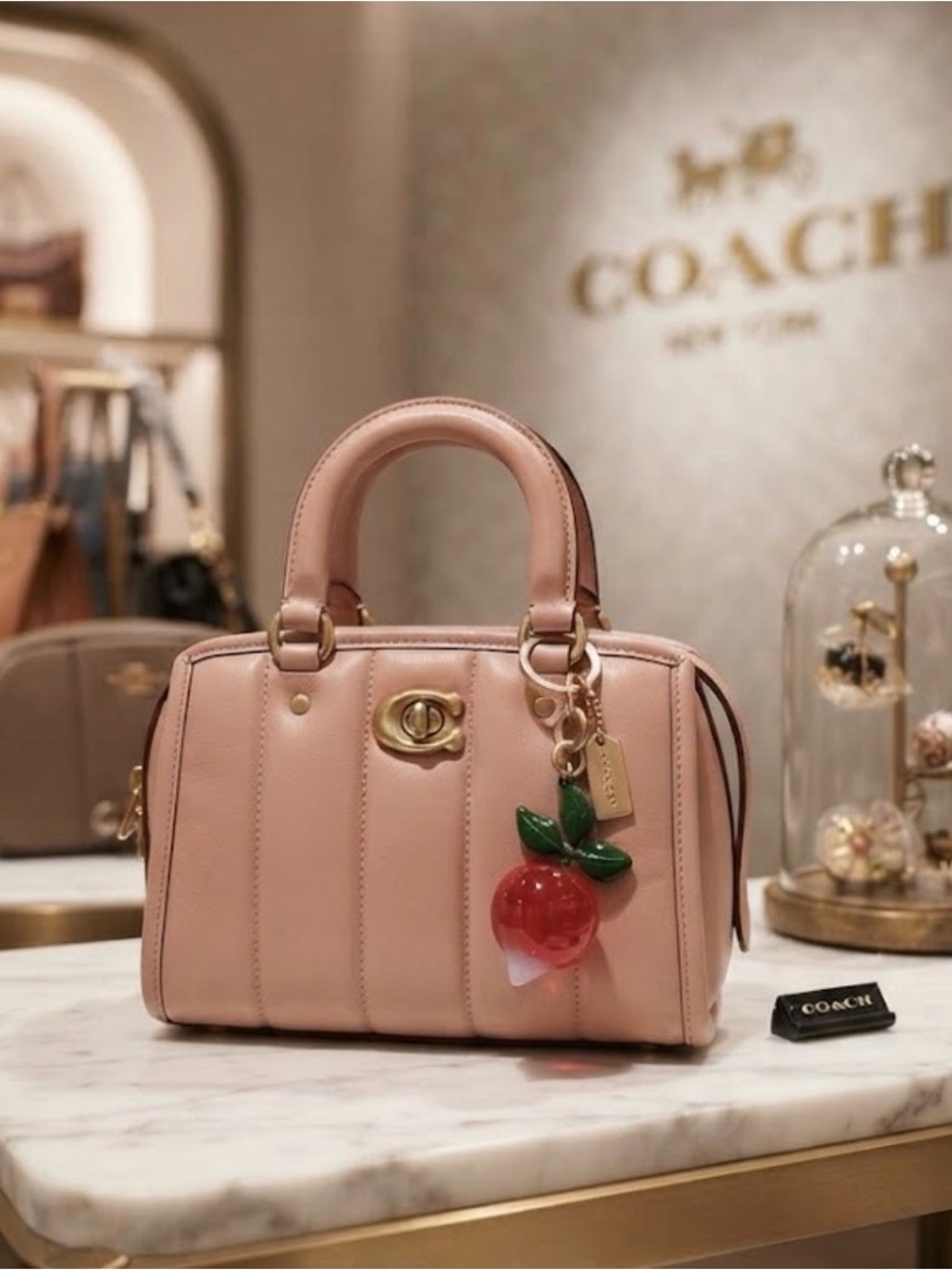 Coach Keychain Charm Turnip for Luck Brand new in box No Tags brand new in box